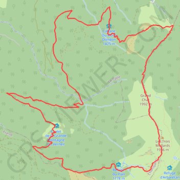 Itinéraire Une traversée du Sommet du Grand Chat depuis Prévieux, distance, dénivelé, altitude, carte, profil, trace GPS