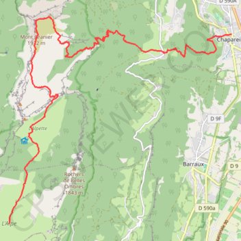Itinéraire Traversée - Jour 4, distance, dénivelé, altitude, carte, profil, trace GPS