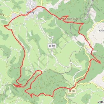 Itinéraire L'école Arc-en-Ciel - Violay, distance, dénivelé, altitude, carte, profil, trace GPS