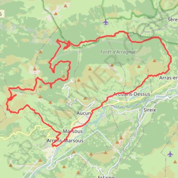 Itinéraire trace, distance, dénivelé, altitude, carte, profil, trace GPS