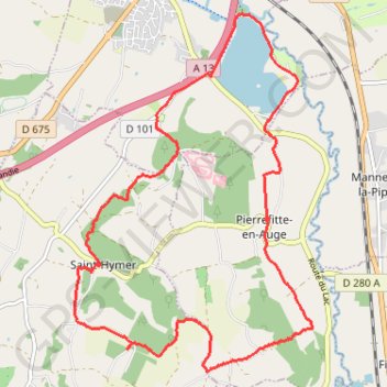 Itinéraire Lac de Pont-l'Évêque, distance, dénivelé, altitude, carte, profil, trace GPS