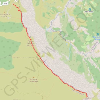 Itinéraire Grand Bénare (retour), distance, dénivelé, altitude, carte, profil, trace GPS