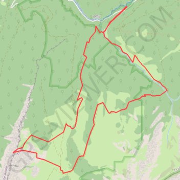 Itinéraire La Combe aux Chevaux, distance, dénivelé, altitude, carte, profil, trace GPS