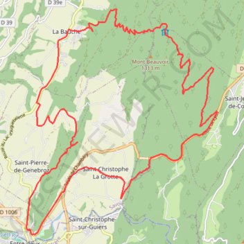 Itinéraire Col du Caut, distance, dénivelé, altitude, carte, profil, trace GPS
