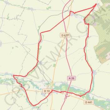 Itinéraire La Plaine Champenoise, distance, dénivelé, altitude, carte, profil, trace GPS