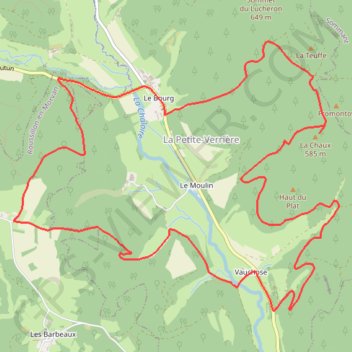 Itinéraire Autour de La Petite Verrière, distance, dénivelé, altitude, carte, profil, trace GPS