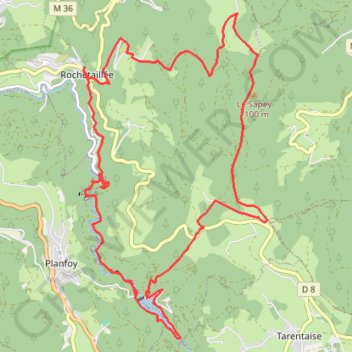 Itinéraire Pilat - Gouffre d'Enfer, distance, dénivelé, altitude, carte, profil, trace GPS