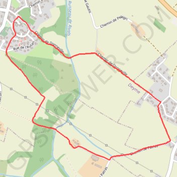 Itinéraire Deyme Boucle de Saint-Ignace, distance, dénivelé, altitude, carte, profil, trace GPS