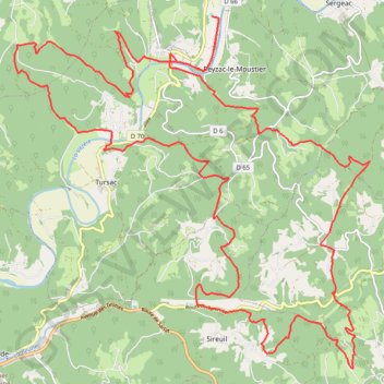Itinéraire Rando Silex - Saint-Léon-sur-Vézère, distance, dénivelé, altitude, carte, profil, trace GPS