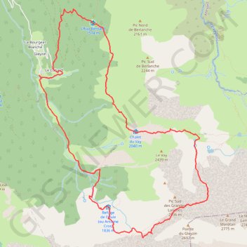 Itinéraire Rando moretan, distance, dénivelé, altitude, carte, profil, trace GPS