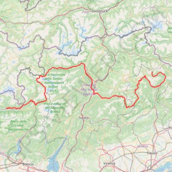 Itinéraire 2-Dolomites-Sondrio - Misurina, Auronzo di Cadore, distance, dénivelé, altitude, carte, profil, trace GPS