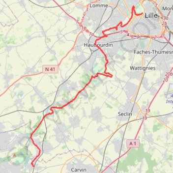 Itinéraire Route du Louvre, distance, dénivelé, altitude, carte, profil, trace GPS