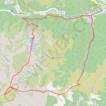 Itinéraire Arête de Saint-Eutrope, distance, dénivelé, altitude, carte, profil, trace GPS
