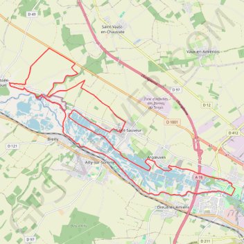Itinéraire LES FOULEES SAMARIENNES, distance, dénivelé, altitude, carte, profil, trace GPS