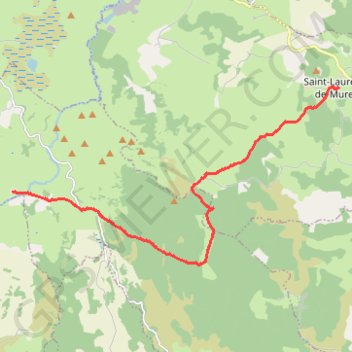 Itinéraire Tour des Monts d'Aubrac - De Saint-Laurent-de-Muret au refuge des Rajas, distance, dénivelé, altitude, carte, profil, trace GPS