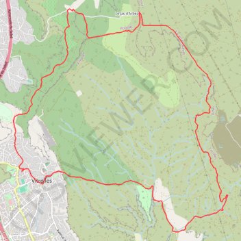 Itinéraire Plateau de vitrolles, distance, dénivelé, altitude, carte, profil, trace GPS