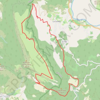 Itinéraire Baro Depuis Col de SOUBEYRAN, distance, dénivelé, altitude, carte, profil, trace GPS