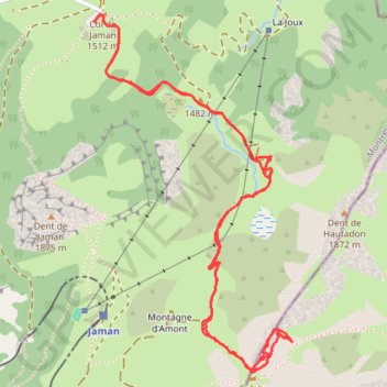 Itinéraire Arête des Gais alpins, distance, dénivelé, altitude, carte, profil, trace GPS