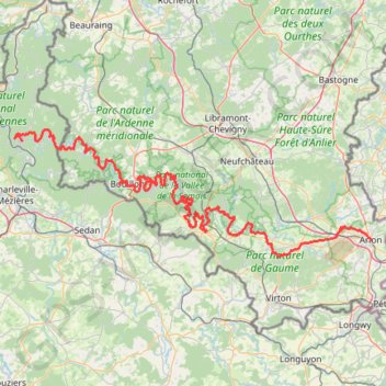 Itinéraire GR016_Parcours-principal_2023-06-15, distance, dénivelé, altitude, carte, profil, trace GPS