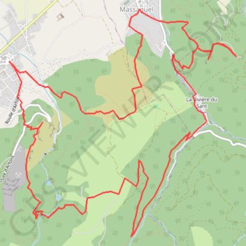 Itinéraire Saint Stapin - Contrast - Lacapelette, distance, dénivelé, altitude, carte, profil, trace GPS