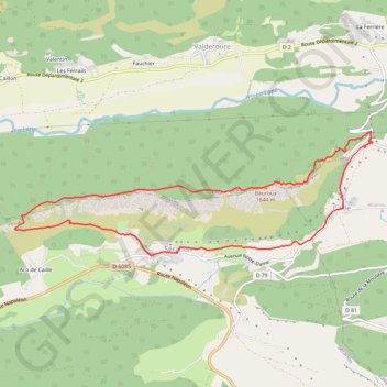 Itinéraire Crêtes du Bauroux, distance, dénivelé, altitude, carte, profil, trace GPS