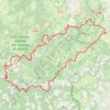 Itinéraire Entre Causses et vallées - Les 100 Km du Quercy, distance, dénivelé, altitude, carte, profil, trace GPS