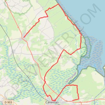 Itinéraire Parcours de la côte, distance, dénivelé, altitude, carte, profil, trace GPS