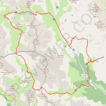 Itinéraire Près de valloire, distance, dénivelé, altitude, carte, profil, trace GPS