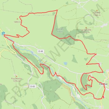 Itinéraire Tour Epi - Paulhac, distance, dénivelé, altitude, carte, profil, trace GPS