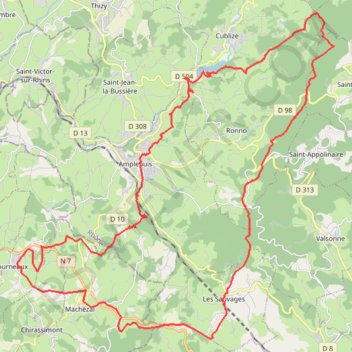 Itinéraire boucle grand VTT rando cretes 52 km-16262534, distance, dénivelé, altitude, carte, profil, trace GPS
