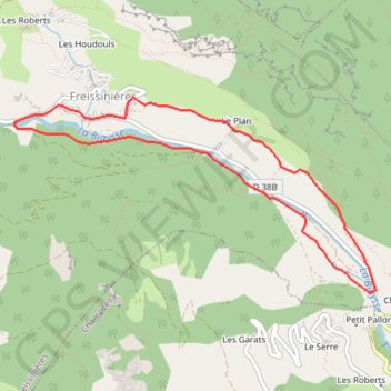 Itinéraire La Plaine de Freissinières, distance, dénivelé, altitude, carte, profil, trace GPS