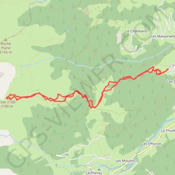 Itinéraire L'Epaule de la Légette (Beaufortain), distance, dénivelé, altitude, carte, profil, trace GPS