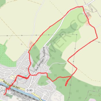 Itinéraire Varangéville, distance, dénivelé, altitude, carte, profil, trace GPS