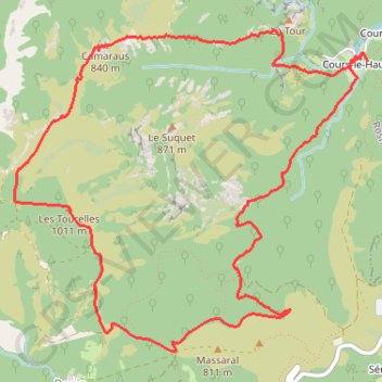Itinéraire Tour du pic du Suchet, distance, dénivelé, altitude, carte, profil, trace GPS