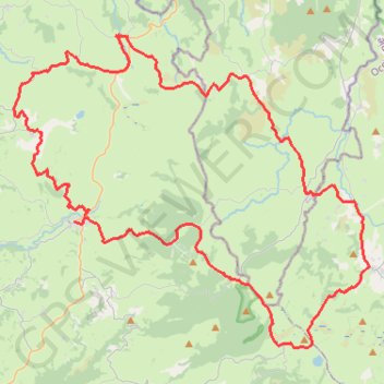 Itinéraire Les courbes infinies de l'Aubrac - Laguiole, distance, dénivelé, altitude, carte, profil, trace GPS