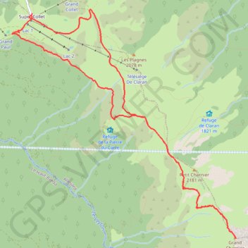Itinéraire Le Grand Charnier par l'arête de l'Évêque, distance, dénivelé, altitude, carte, profil, trace GPS