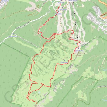 Itinéraire Le Montrond, distance, dénivelé, altitude, carte, profil, trace GPS