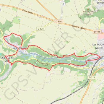 Itinéraire Saint Hilaire, distance, dénivelé, altitude, carte, profil, trace GPS
