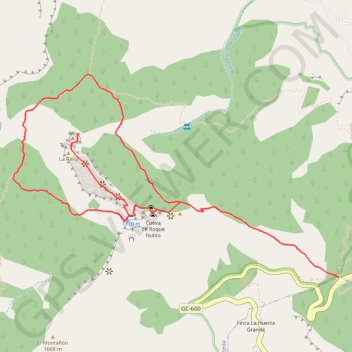 Itinéraire La Goleta - Roque Nublo, distance, dénivelé, altitude, carte, profil, trace GPS