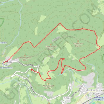 Itinéraire Rando AN-Ath, distance, dénivelé, altitude, carte, profil, trace GPS