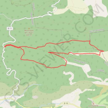 Itinéraire Vauvenargues - Lambruisse, distance, dénivelé, altitude, carte, profil, trace GPS