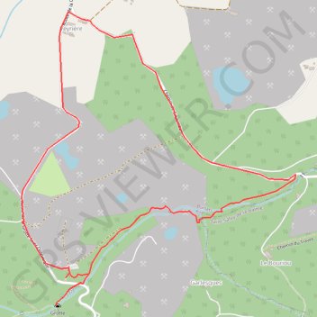 Itinéraire Le chaos de la Rouquette, distance, dénivelé, altitude, carte, profil, trace GPS