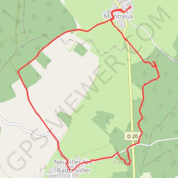 Itinéraire Neuviller les Badonvillers, distance, dénivelé, altitude, carte, profil, trace GPS