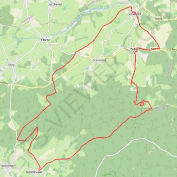 Itinéraire Wittimont Parcours VTT, distance, dénivelé, altitude, carte, profil, trace GPS