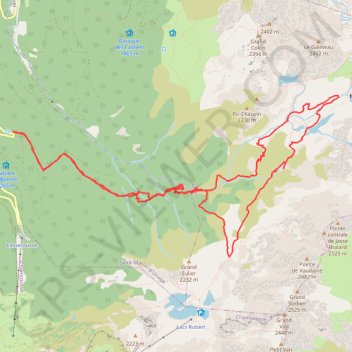 Itinéraire Tour des lacs de Belledone, distance, dénivelé, altitude, carte, profil, trace GPS