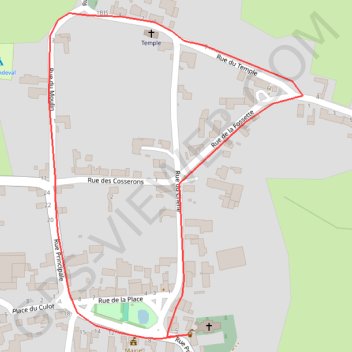 Itinéraire Le chemin de la brique et du torchis, distance, dénivelé, altitude, carte, profil, trace GPS