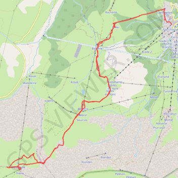 Itinéraire Valmorel - Col de la Madeleine, distance, dénivelé, altitude, carte, profil, trace GPS
