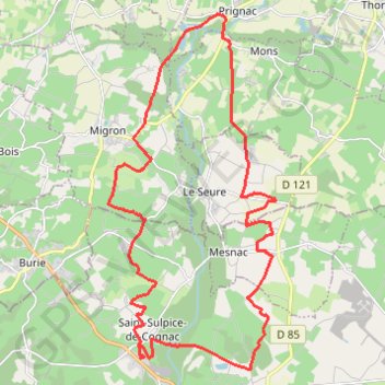 Itinéraire ONmove-500-HRM---15-03-2020, distance, dénivelé, altitude, carte, profil, trace GPS