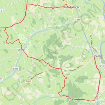 Itinéraire Brionnais - Chambilly, distance, dénivelé, altitude, carte, profil, trace GPS