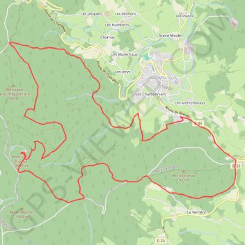 Itinéraire Sur le toit du Rhône : Le Mont Saint-Rigaud, distance, dénivelé, altitude, carte, profil, trace GPS